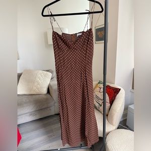 Reformation Juliette Polka Dot Midi Dress